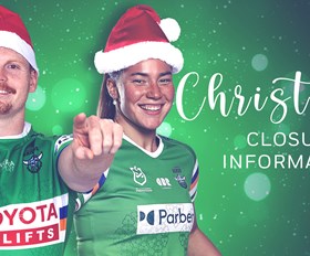 Merry Christmas and a Happy New Year from the Canberra Raiders