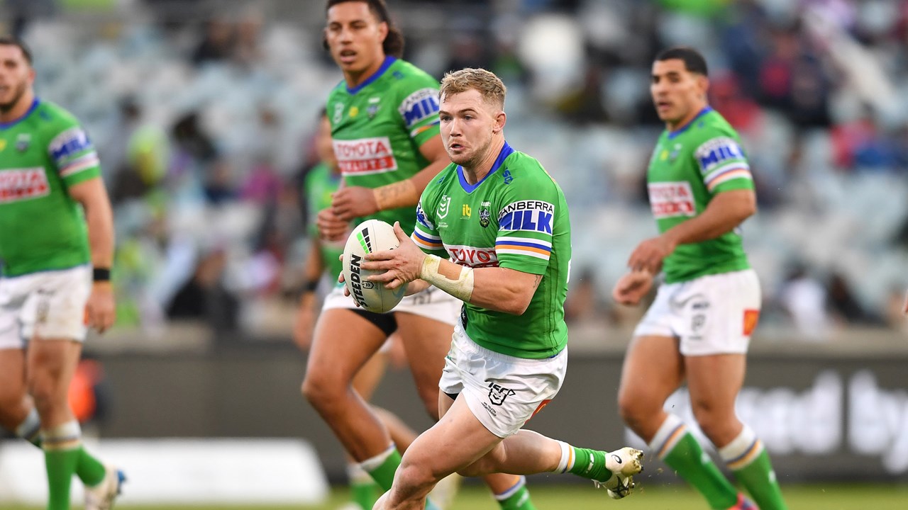 NRL 2022: Brisbane Broncos, Canberra Raiders, round 14, Suncorp Stadium,  match report, Adam Reynods, Jamal Fogarty, Jack Wighton, Brenko Lee, Jordan  Pereira