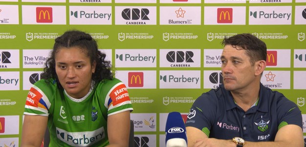 NRLW Press Conference: Raiders v Dragons