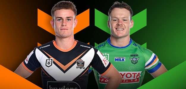 Wests Tigers v Raiders: Round 16