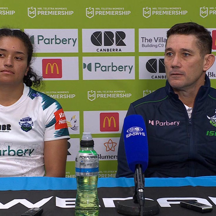 NRLW Press Conference: Raiders v Knights