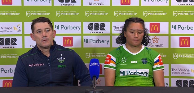 NRLW Press Conference: Raiders v Roosters