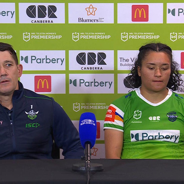 NRLW Press Conference: Raiders v Roosters