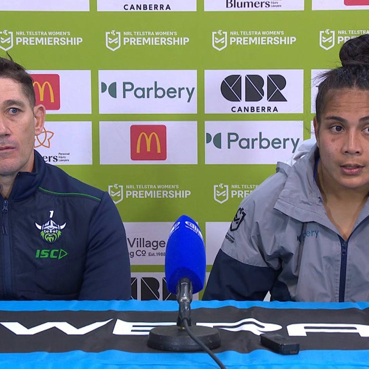 NRLW Press Conference: Raiders v Eels