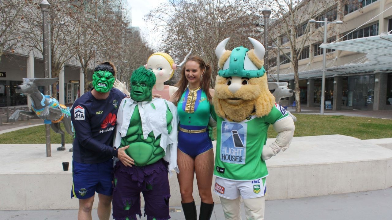 Lovell Rugby - The Canberra Raiders have gone green for Hulk