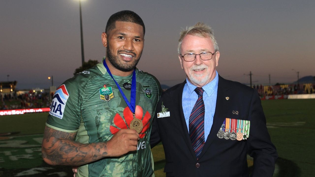 Canberra Raiders may have used US soldier on their ANZAC Day