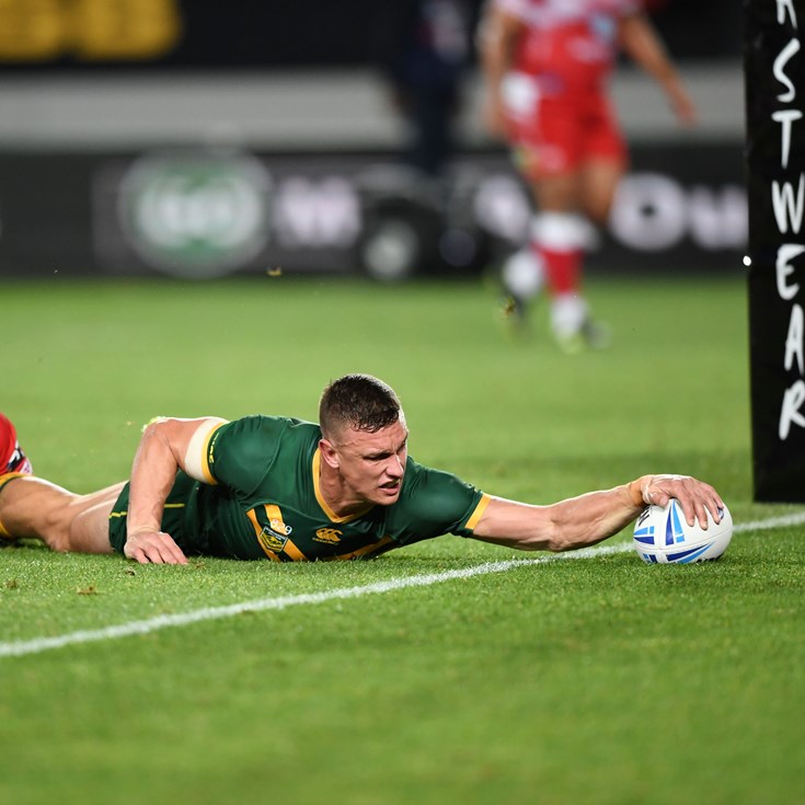 Wighton scores first try for Australia