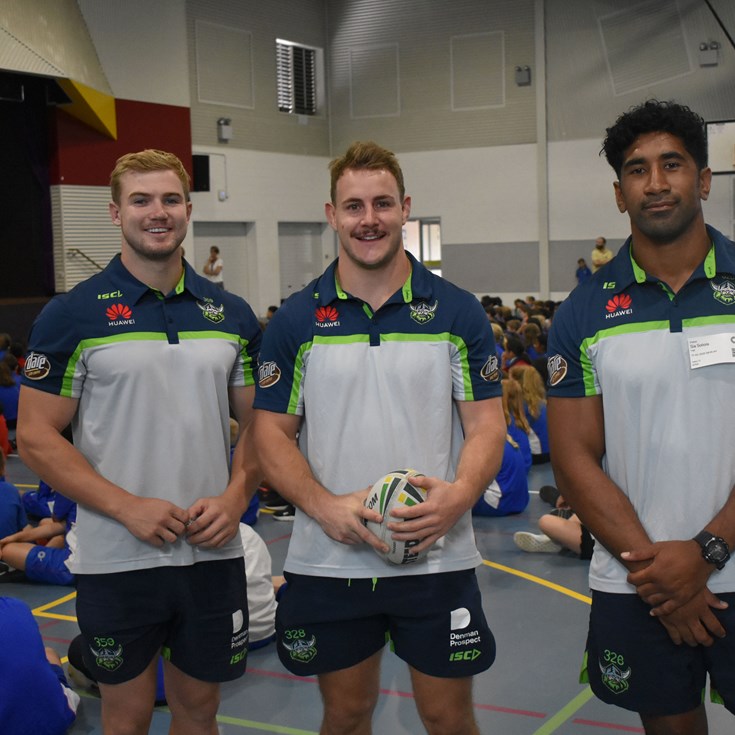 Raiders help deliver League Stars Inspire program