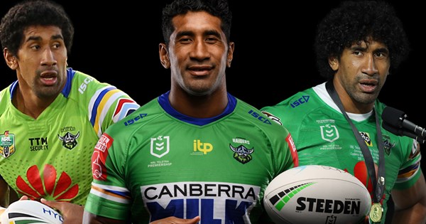 Canberra Raiders veteran Sia Soliola aids Corey Horsburgh's fiery